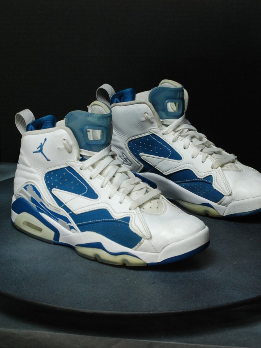 Nike Air Jordan MVP Industrial Blue White High Top Leather Cushioned DZ4475-101